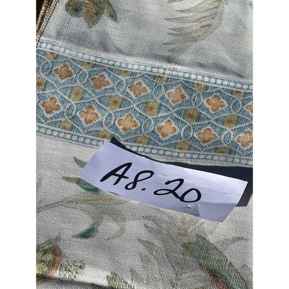 Vintage Designer Fabric Sample Brunschwig & Fils Defoe Stripe Linen Cotton 2003 - Picture 9 of 9